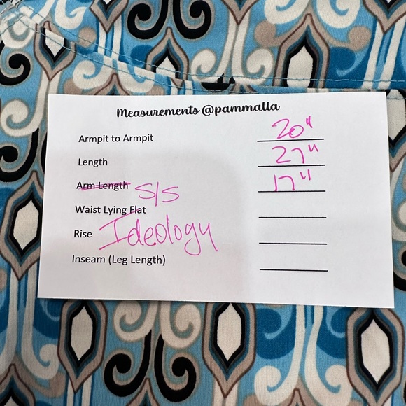 Ideology Long Sleeve Teal Top Peacock Feathers Size XL - Picture 8 of 10